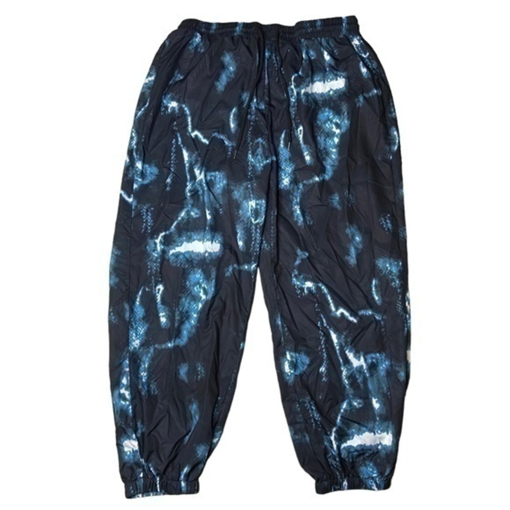 SHEIN Curve Jogger Pants Black Blue White Tie Dye Elastic Waist Size 3XL